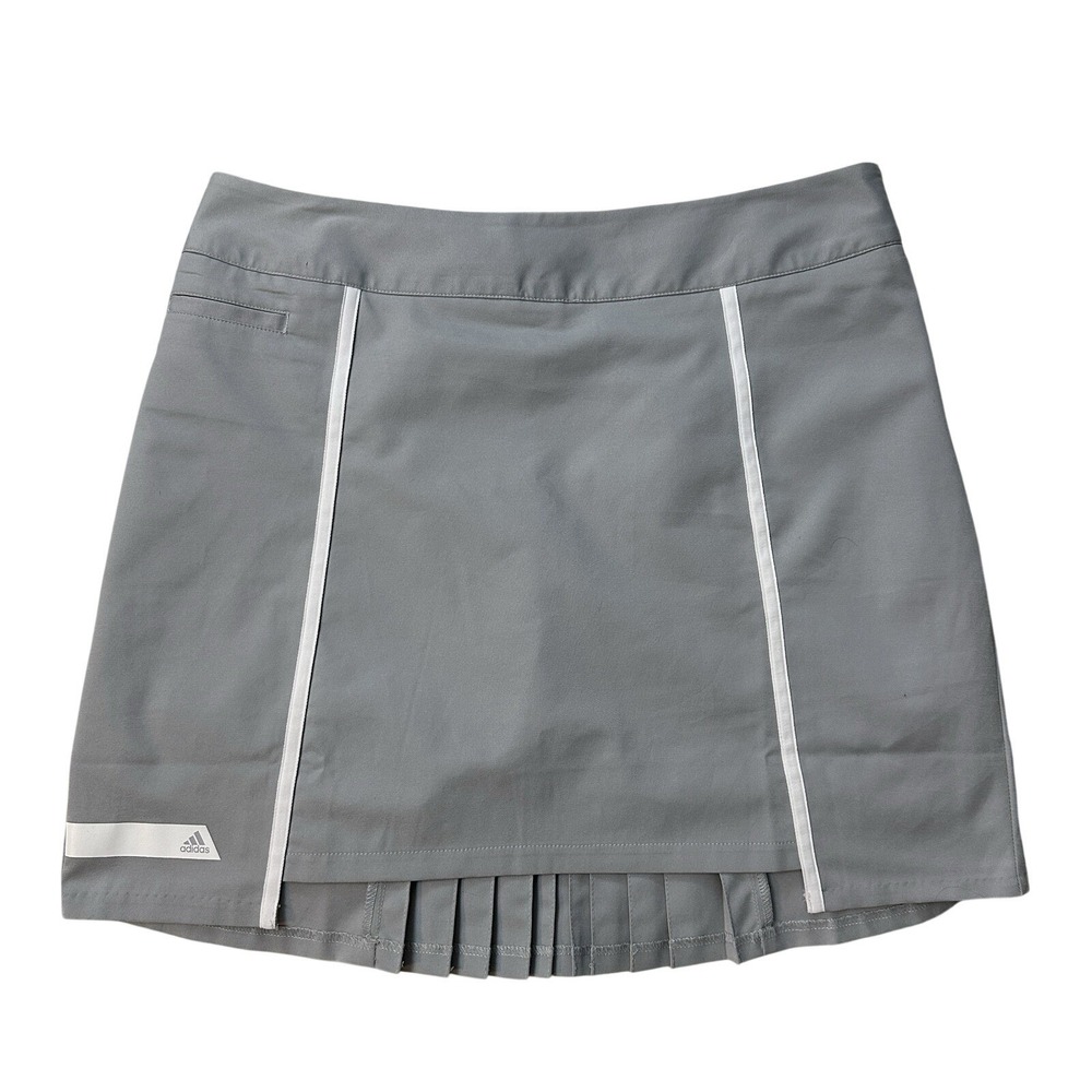 Adidas Women's Gray Pleated Pure Motion Golf Skort - 10
